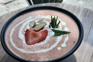 Strawberry soup for lunch